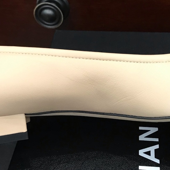 NIB CHANEL 2020 GROSGRAIN PEARL BALLERINA FLATS - Picture 10 of 14